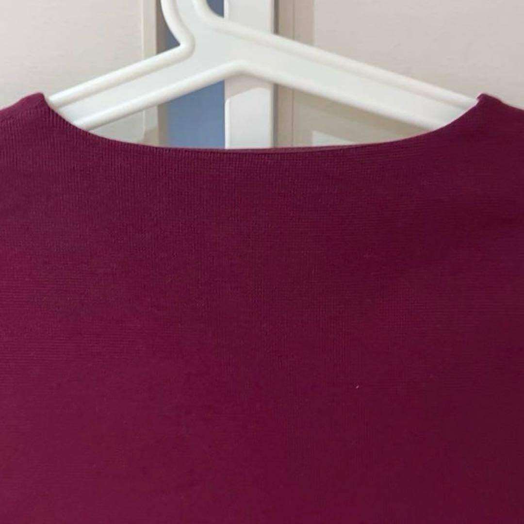 【美品】kay me カシュクール 13号 膝丈ワンピース 日本製 ワッフル