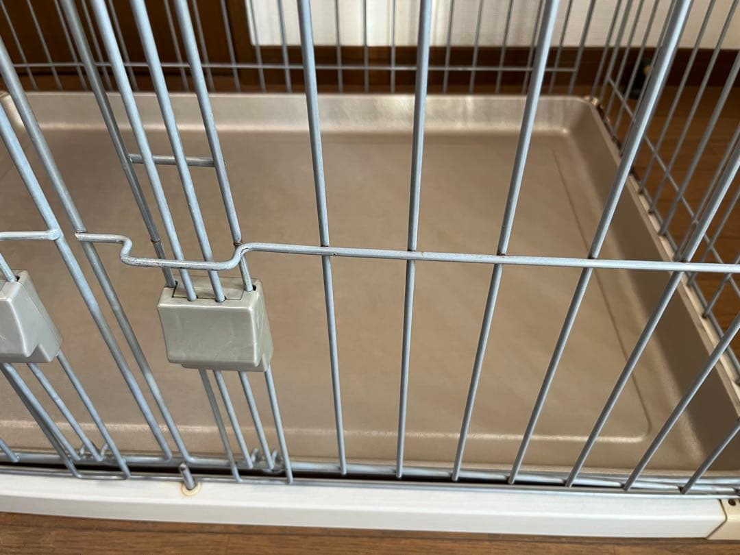 【送料込】アイリスオーヤマ 犬 ケージ ウッディサークル　アイボリー　屋根付き