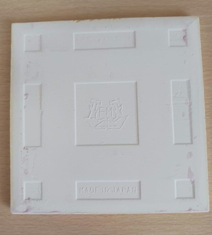 やなせたかし　タイル　絵画サイン入作品　陶器製　ピエロ画　希少レア　道化師