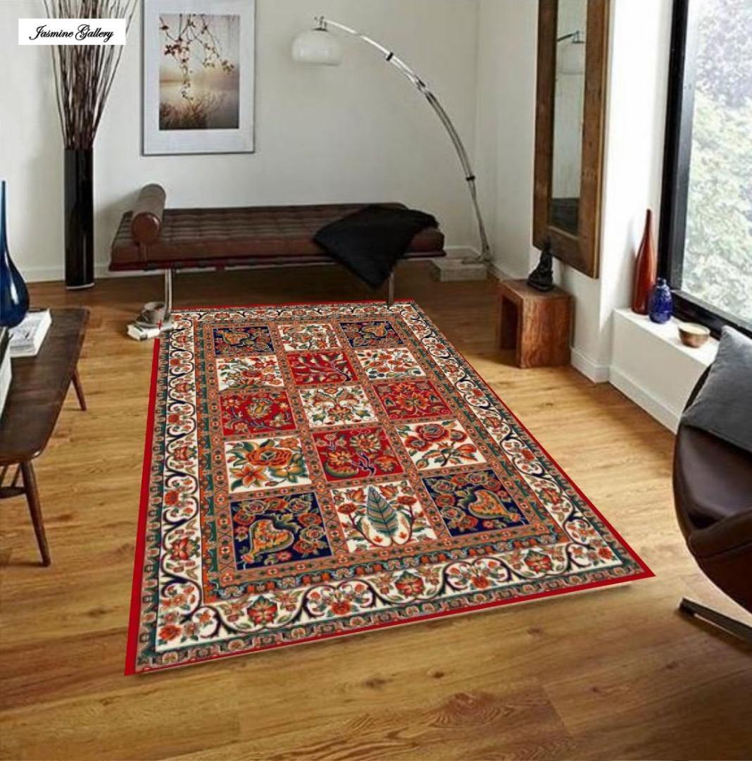 ふっかり！ウィルトン織 民族柄 高密度 ラグ 200×250cm-115001