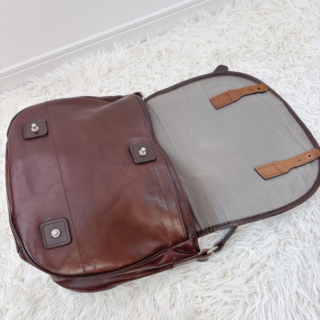 希少✨MARGARET HOWELL ×PORTER レザーショルダー 茶