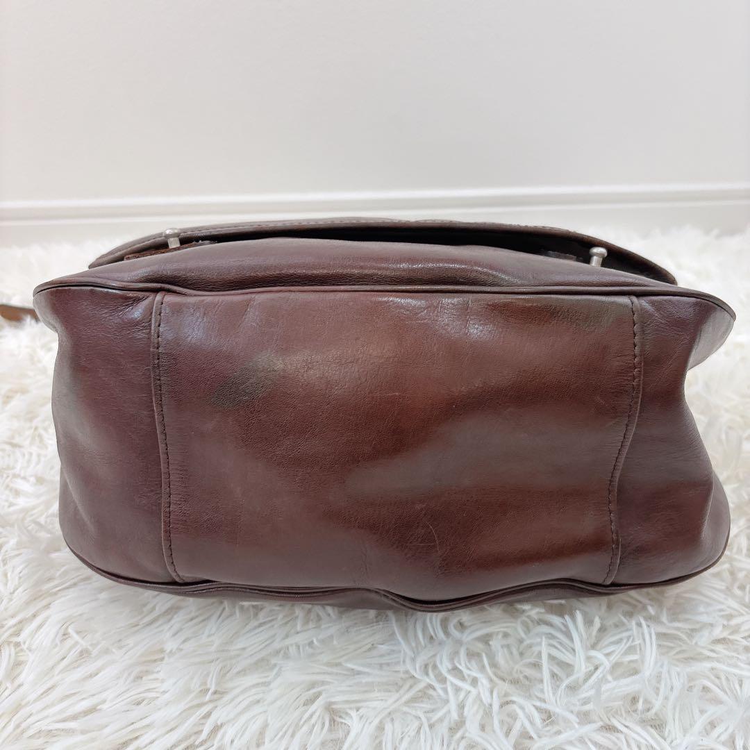 希少✨MARGARET HOWELL ×PORTER レザーショルダー 茶