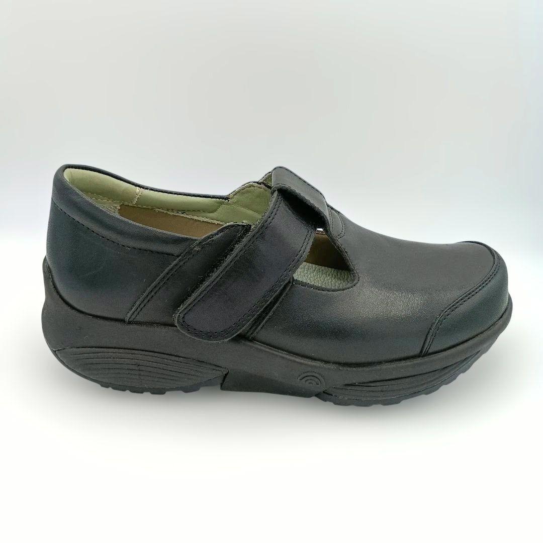 人気モデル【NOSAKA】ストレッチウォーカー アリエル ティーストラップ 黒