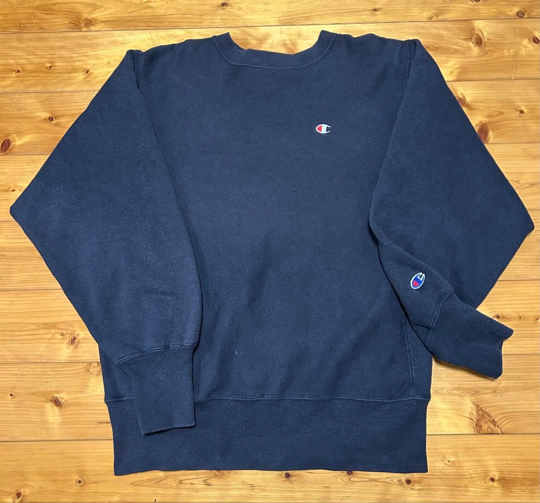 90s USA製 Champion リバースウィーブ パーカー M ブラック