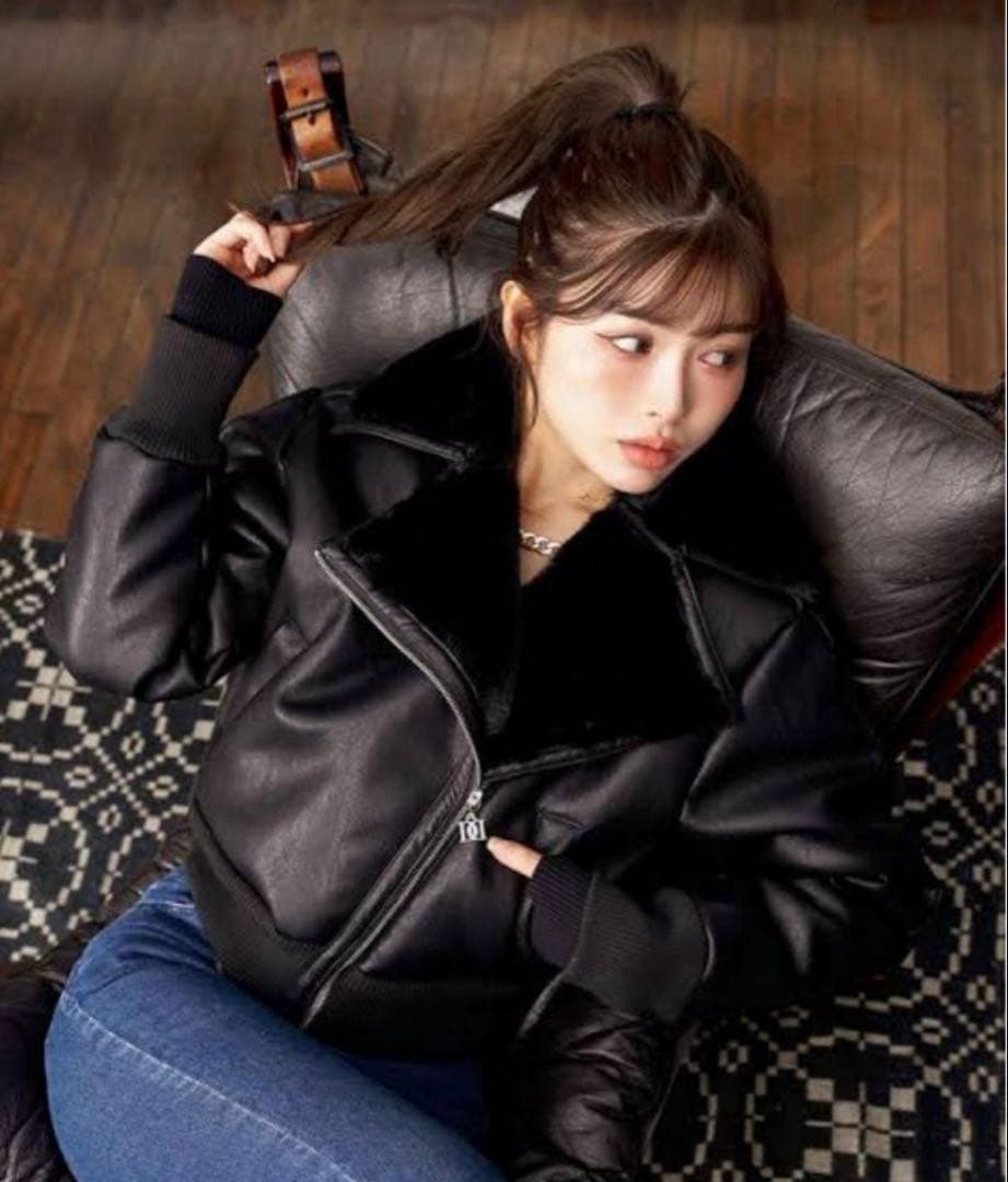 darich 完売　ライダースショートダウン　ダーリッチ