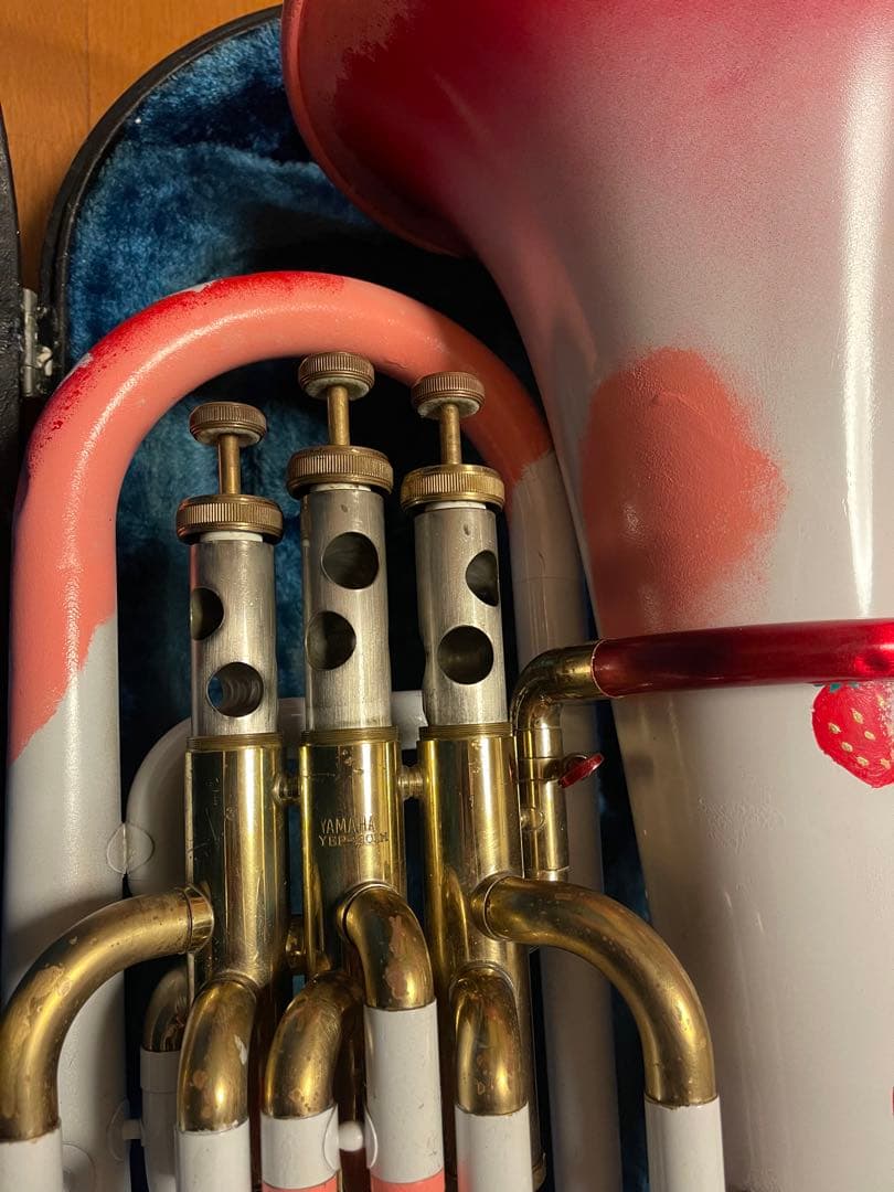 。。YAMAHA YEP-201 B♭管を「いちごパフェ」。