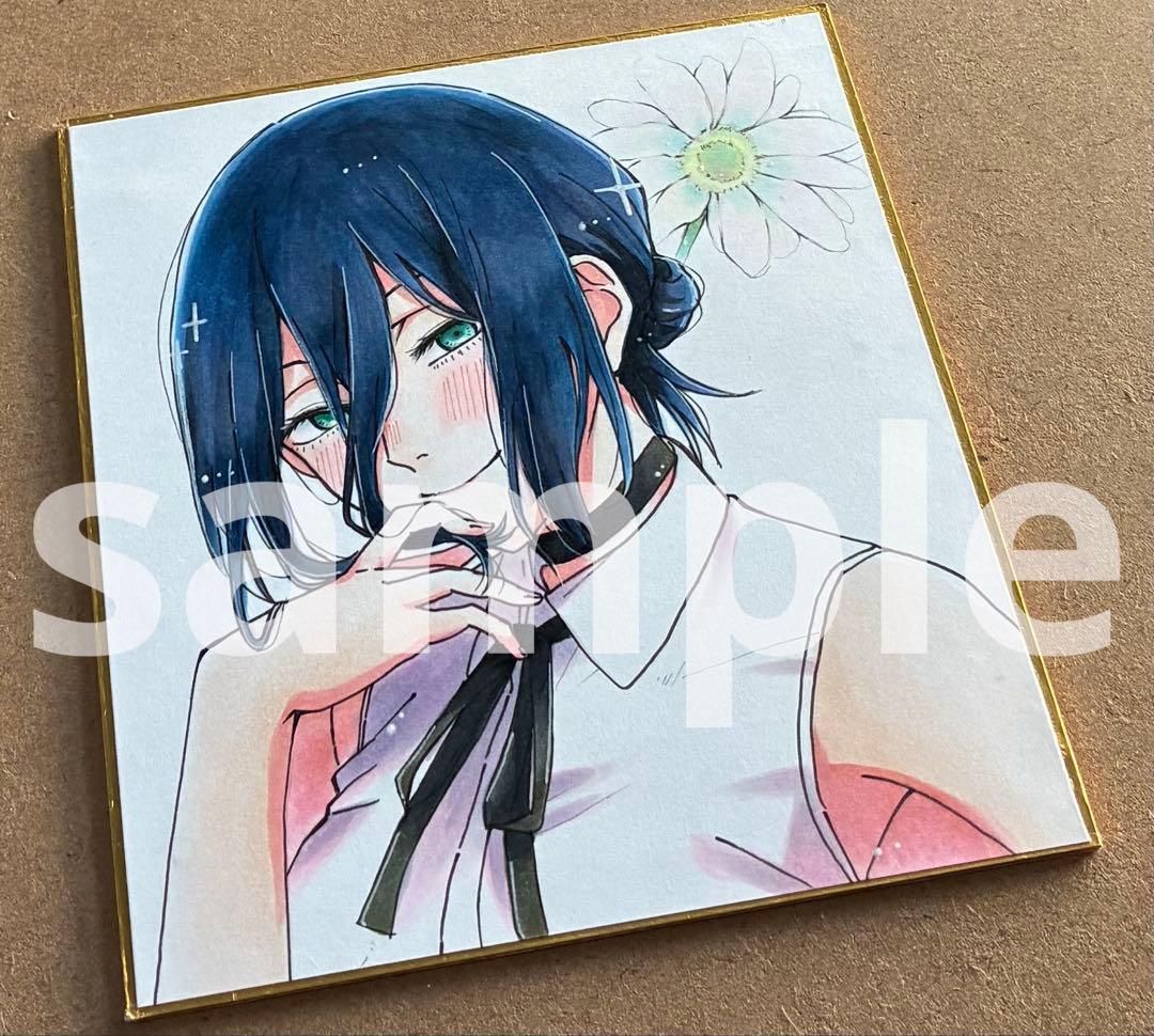 ま*よ様 レゼ✾小色紙 手描きイラスト チェンソーマン