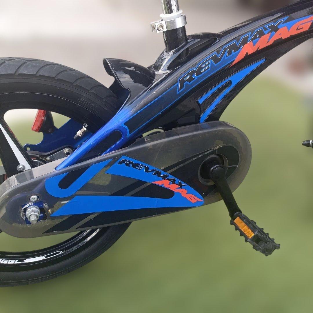 子どもの自転車16インチ青色