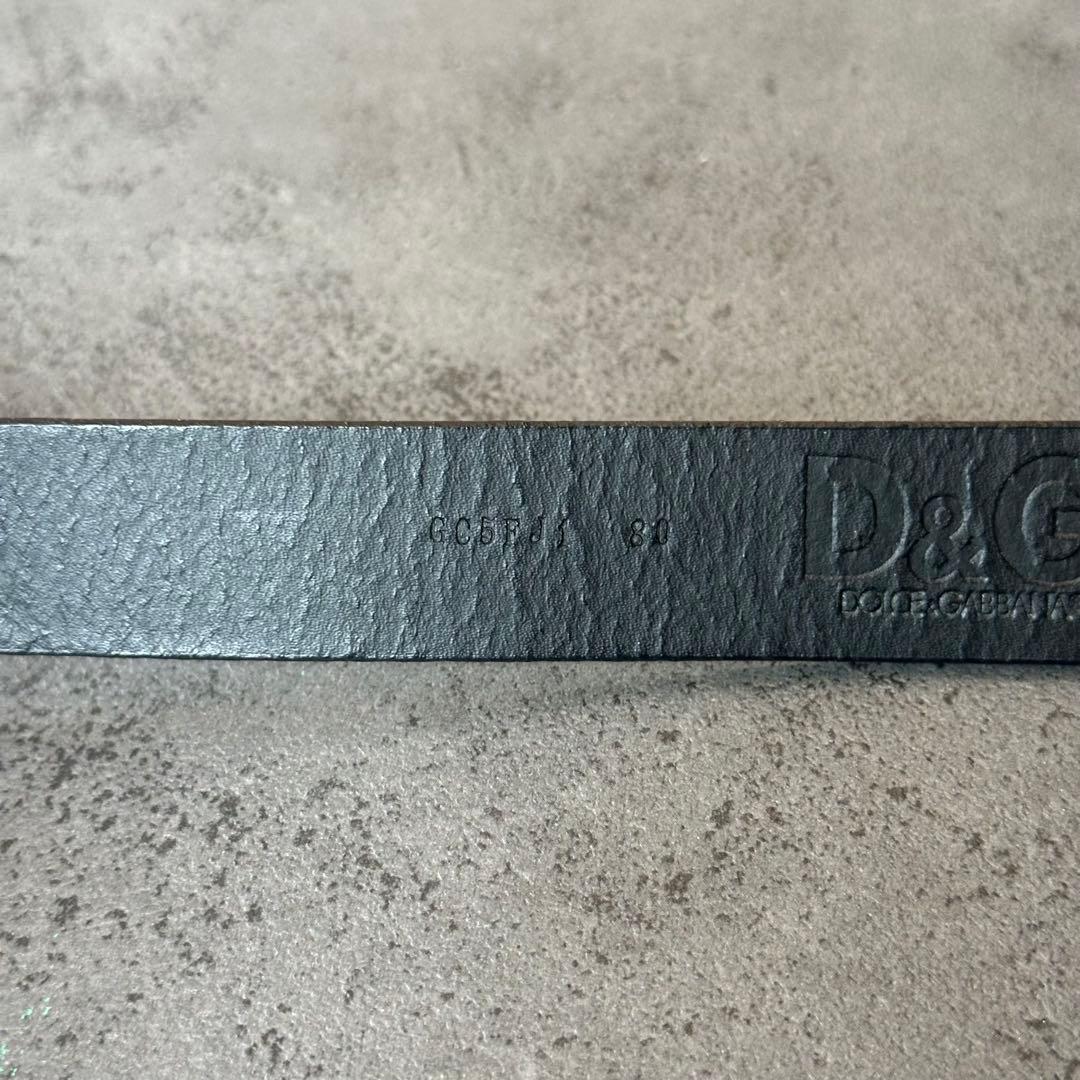 DOLCE&GABBANA y2k 00s ロック ロゴ　レザーベルト