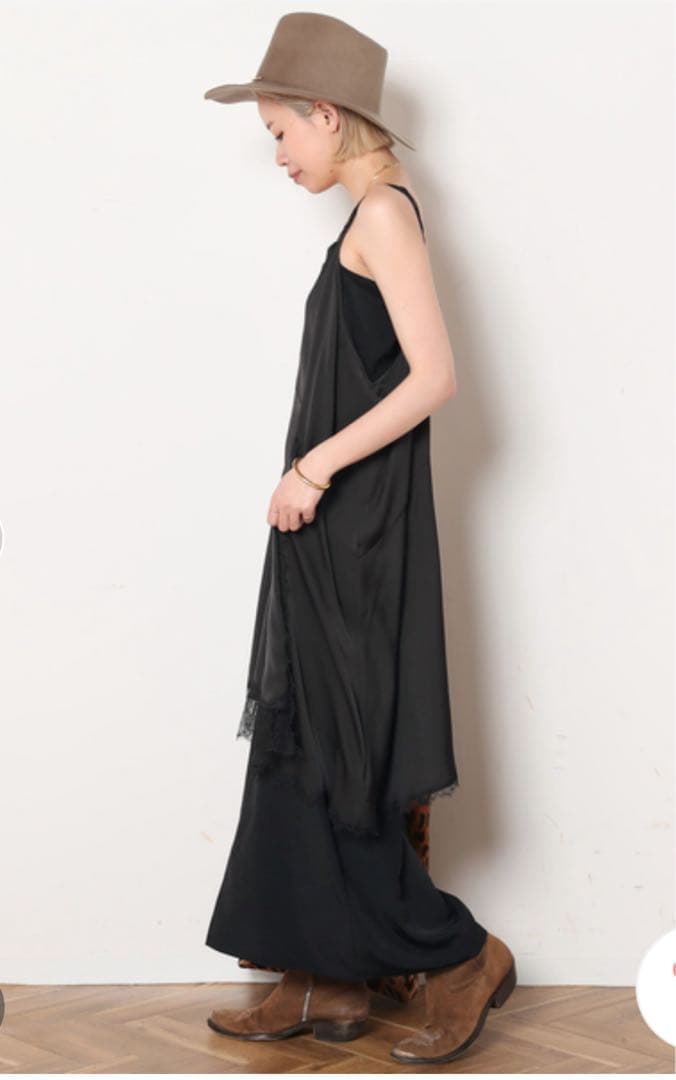 AP STUDIO レースドッキングキャミワンピース