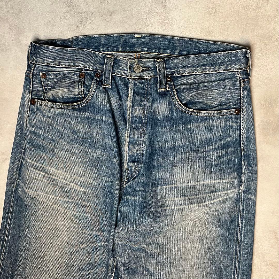 【雰囲気◎】LEVI‘S 501XX LVC1947 W36【鬼ヒゲハチノス】