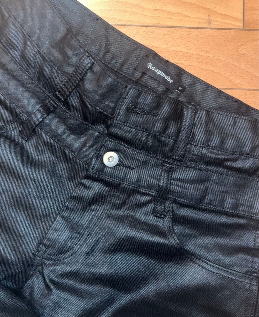 asapmode Waxed Stacked Pants 値下げ⭕️