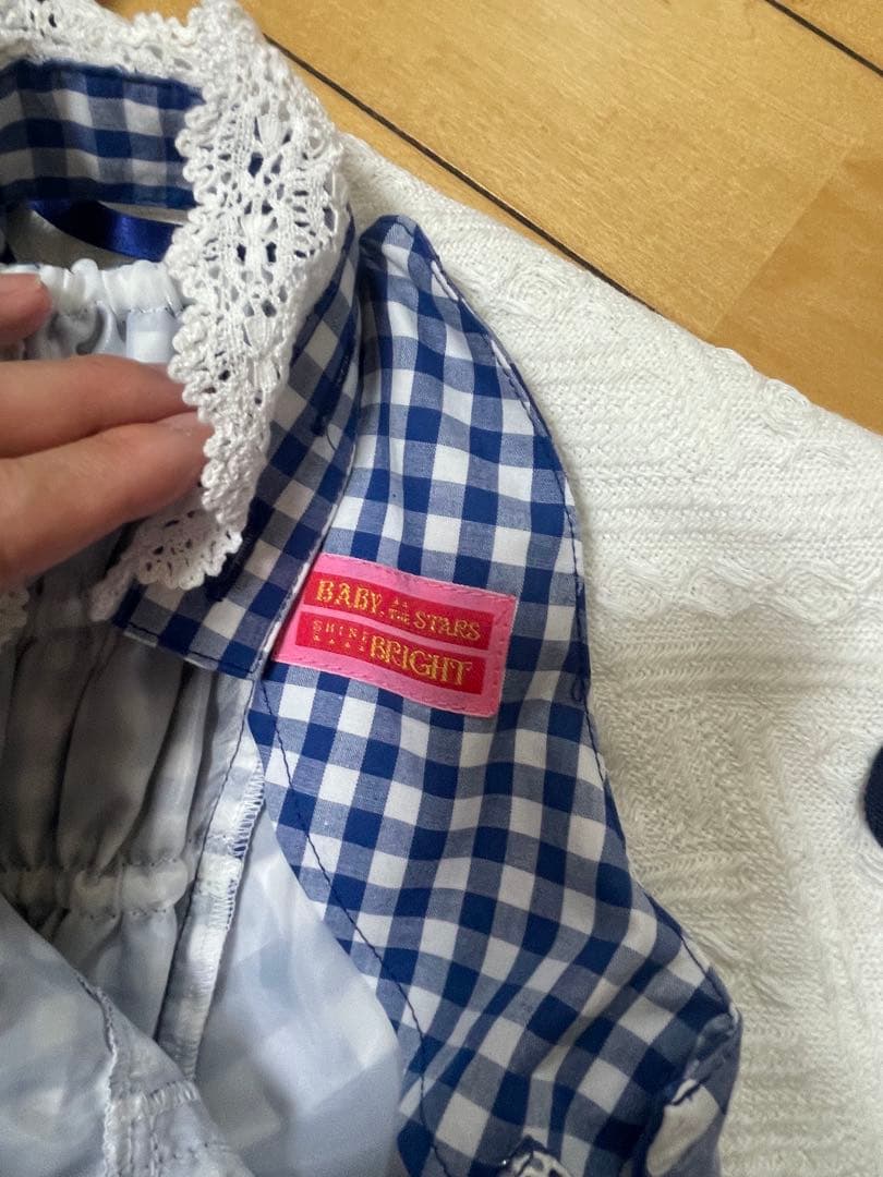 ジャンパースカートセット　ブルー