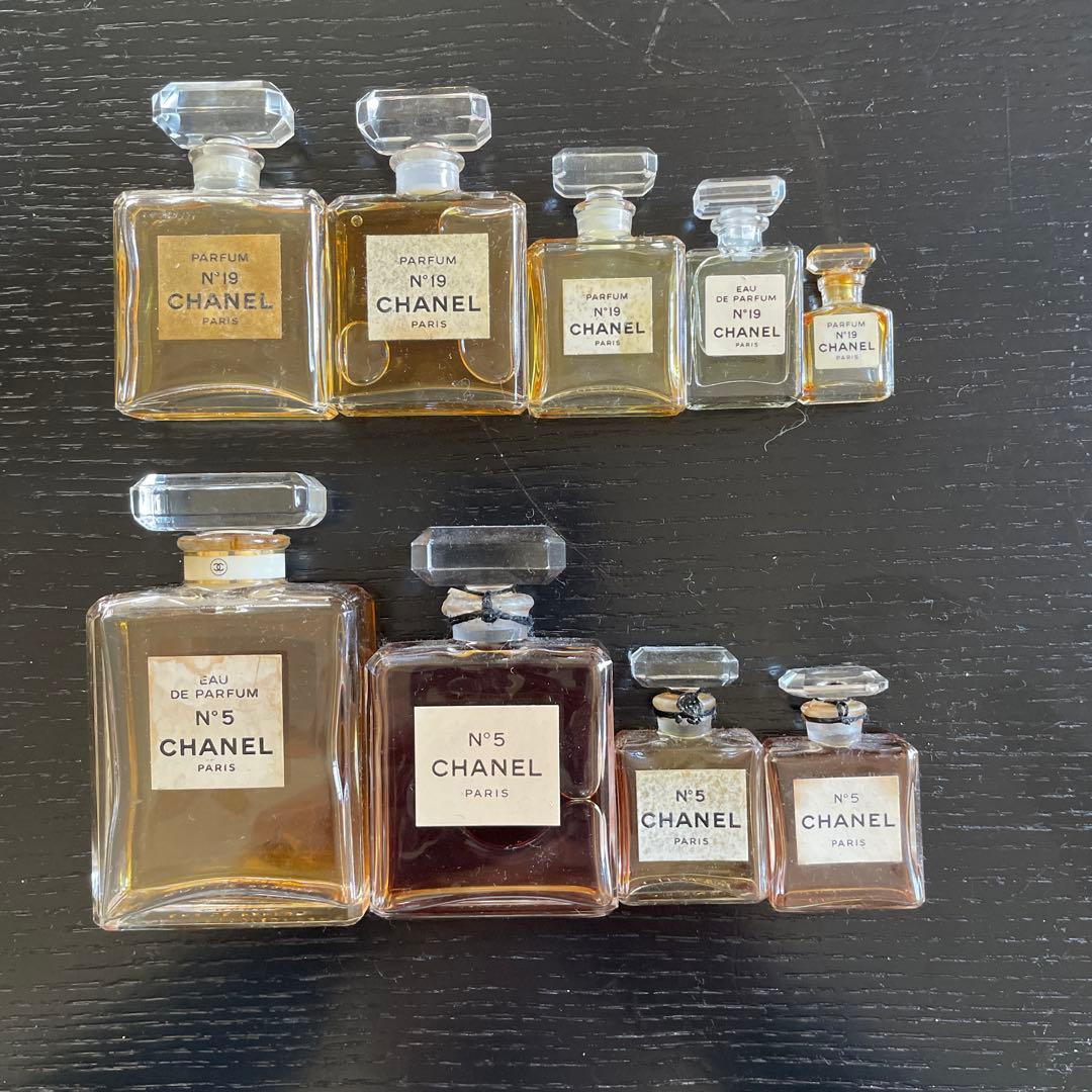 CHANEL N°5 & N°19 香水瓶セット