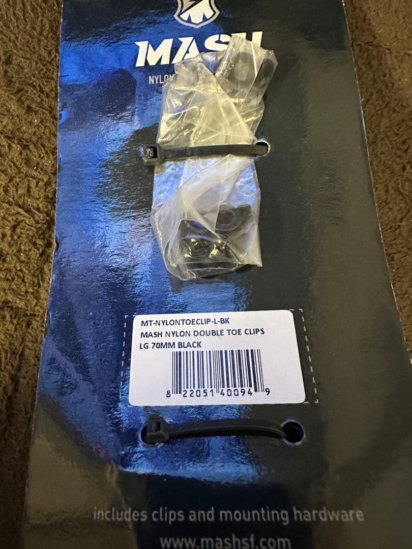 MASH ナイロントゥークリップ 70mm ブラック