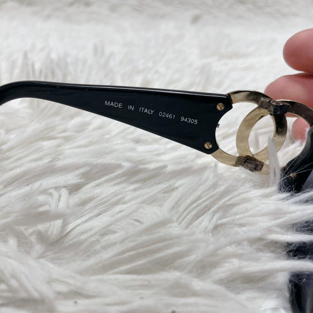 CHANEL ブラック サングラス ココマーク レディース ゴールド金具