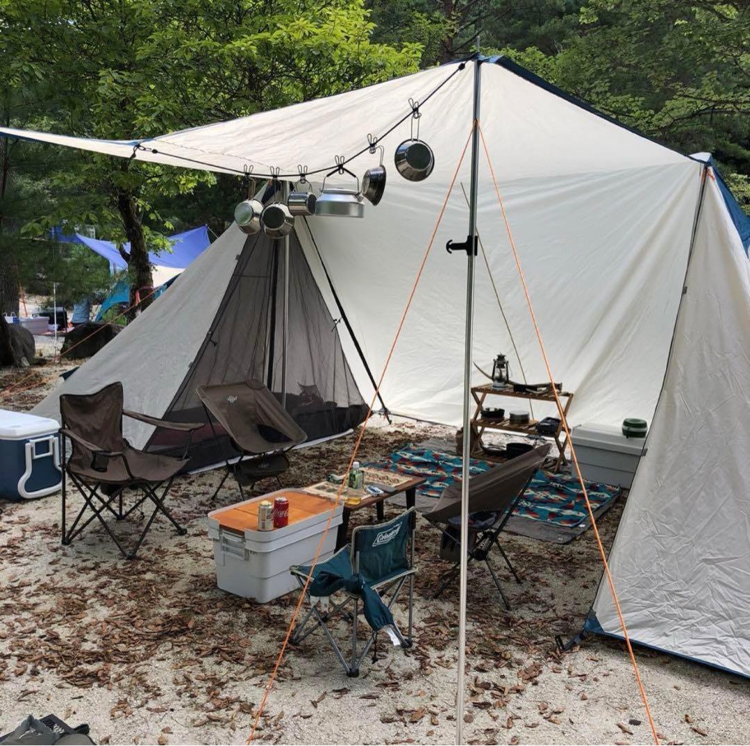 バンドックのツーポールテント　bdk-02 サンドベージュ