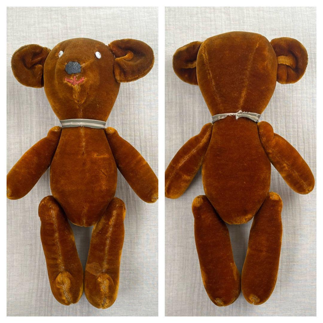 アンティークヴィンテージ英国製テディベア ぬいぐるみセットくまベアドール