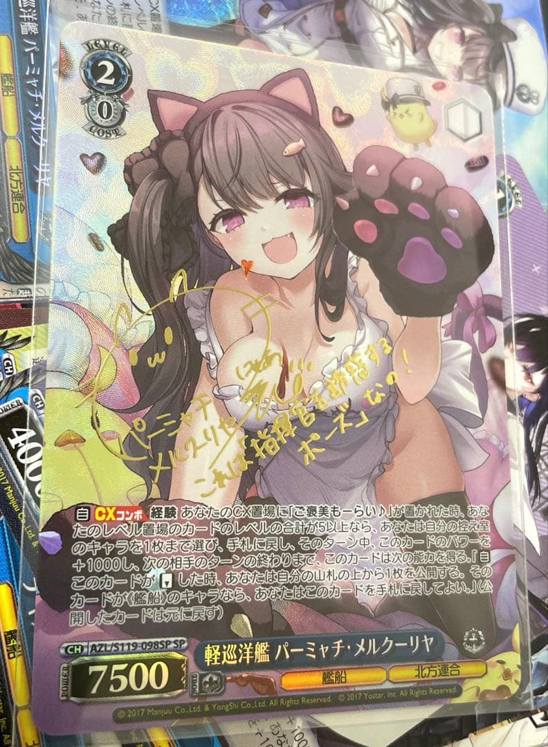 サイン入り SP 軽巡洋艦パーミャチ・メルクーリヤ ヴァイスシュヴァルツ