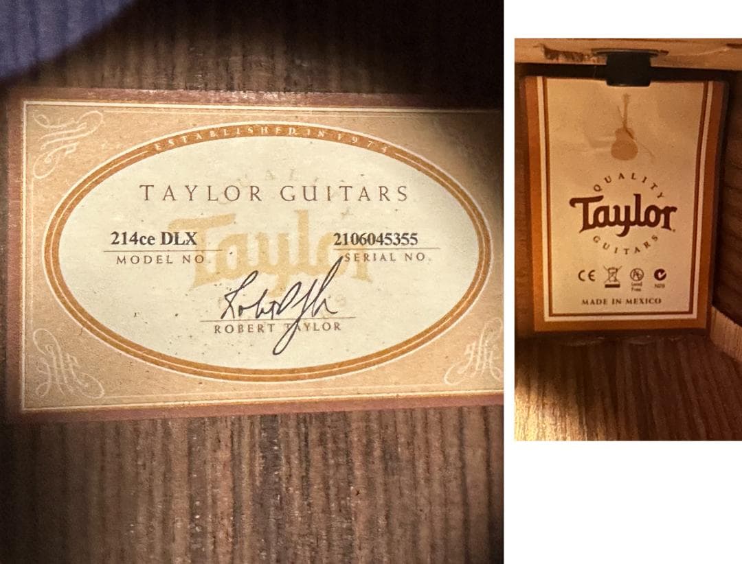 【中古】 Taylor テイラー 214ce DLX 2015年製 エレアコ