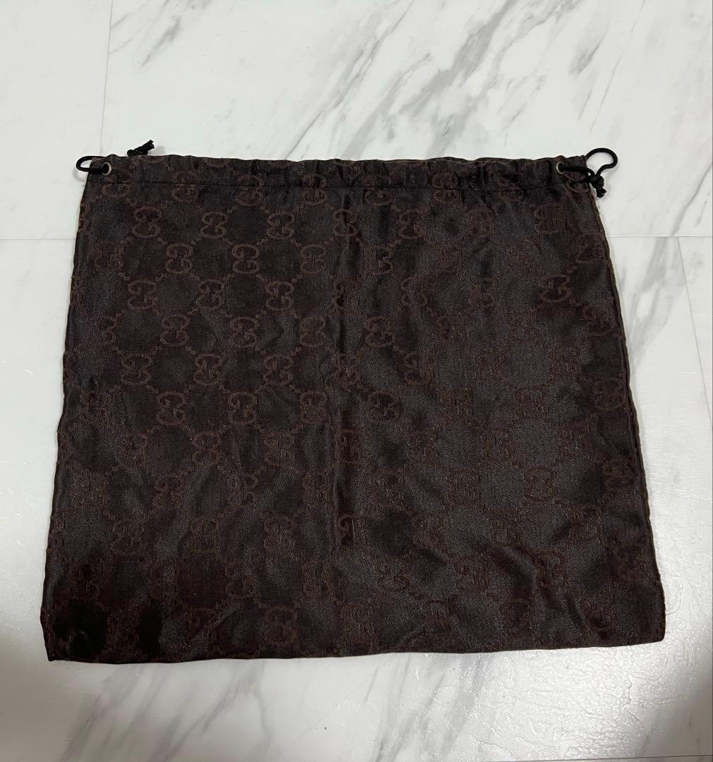 GUCCI グッチ トートバッグ GGキャンバス ブラウン チャーム付　美品