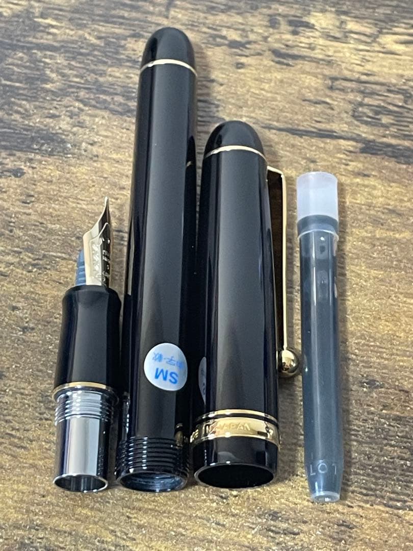 新品未使用　2015年製　SMニブ (中字軟)　74 14金　ゴールド　万年筆