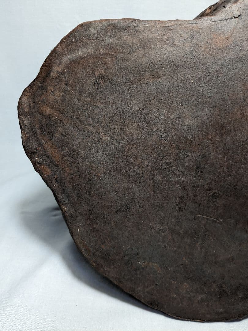 備前焼 手招きおたふく像 おかめ 陶像 置物 縁起物 彫刻 工芸品 細工物 希少