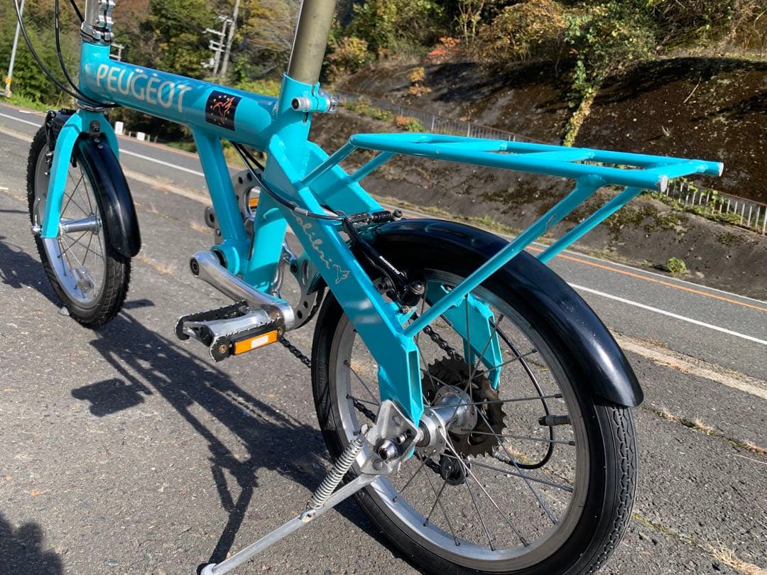 【即乘】送料無料 PEUGEOT 折り畳み自転車7速 ミニベロ 小径車16インチ