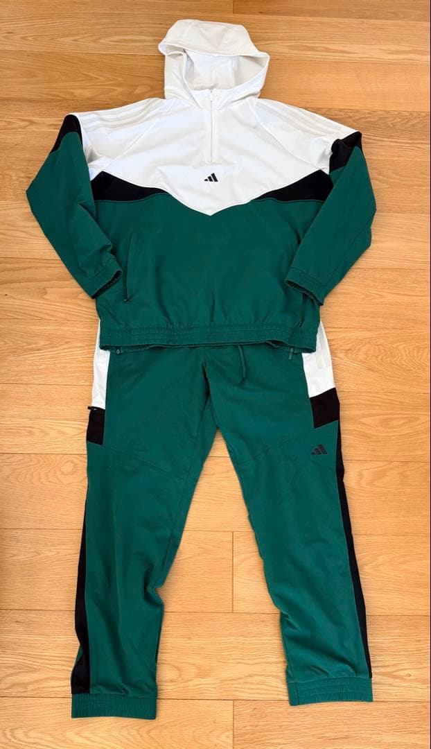 adidas セットアップ　ハーフジップパーカー Lサイズ