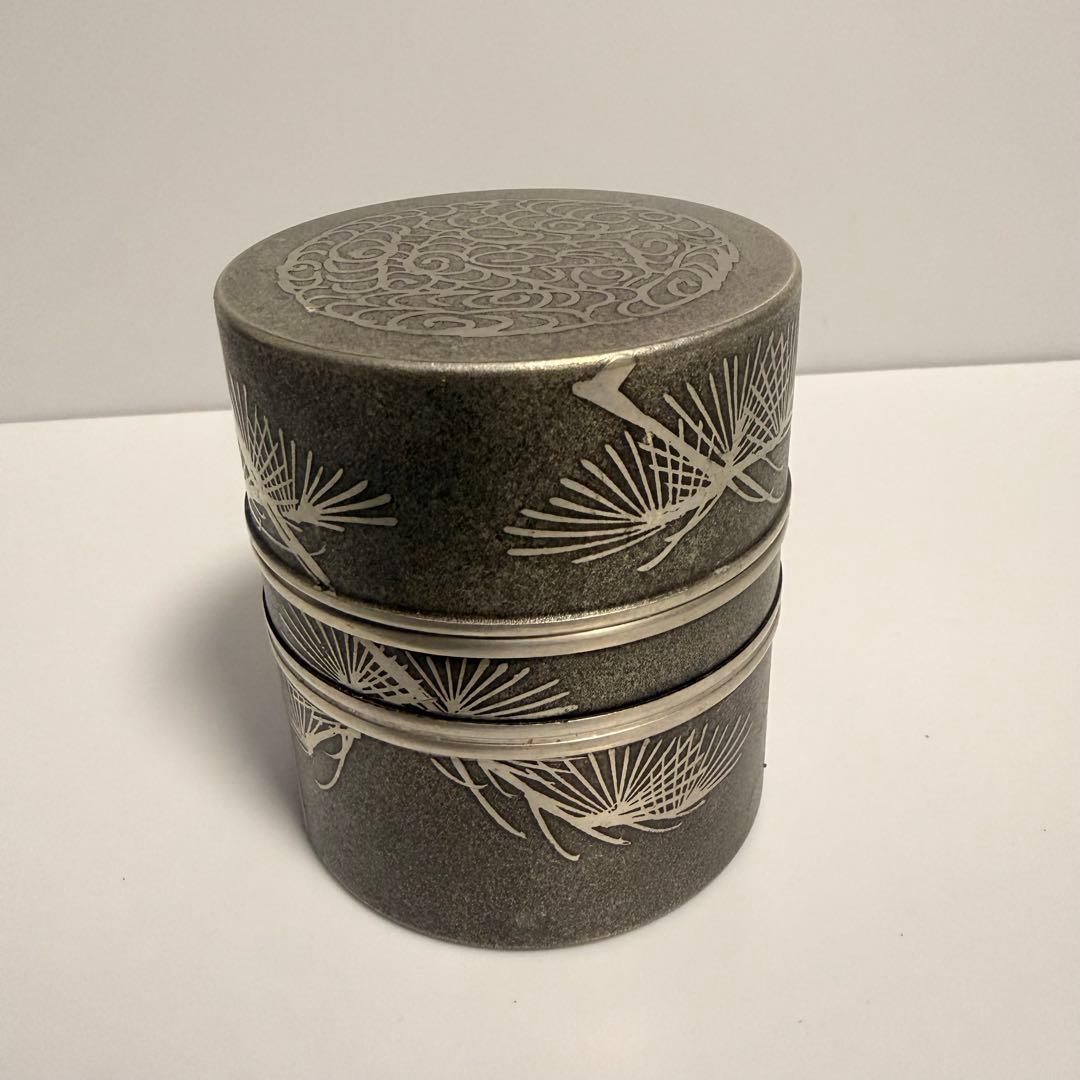 錫半 茶壺 本錫 茶入 茶道具