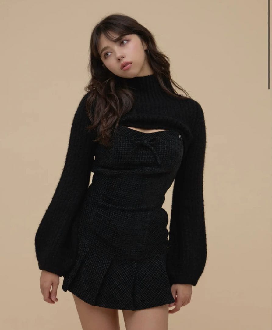 最安値andmary Twiggy tweed mini dress