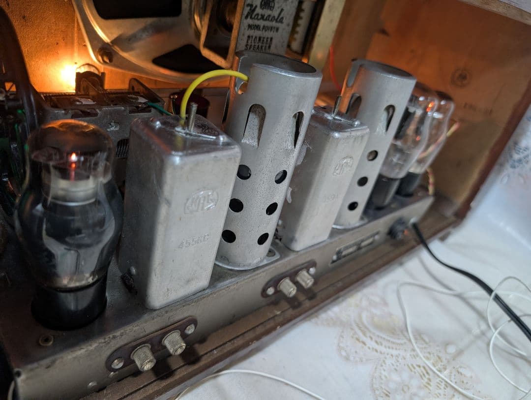 七欧通信機 木箱ST真空管ラジオ 昭和レトロ bluetooth付