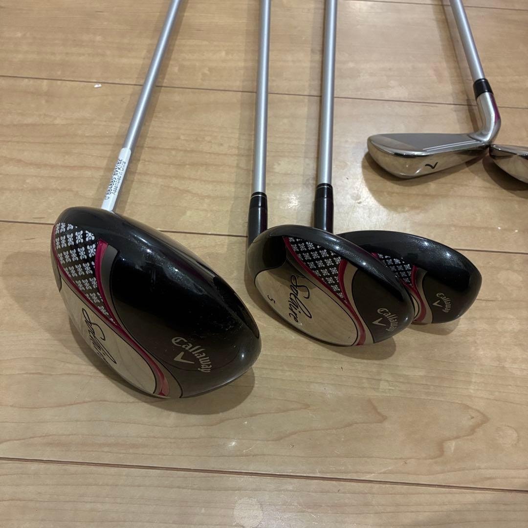 美品！Callaway Solaire(ソレイル)クラブ／バッグセット(ピンク)