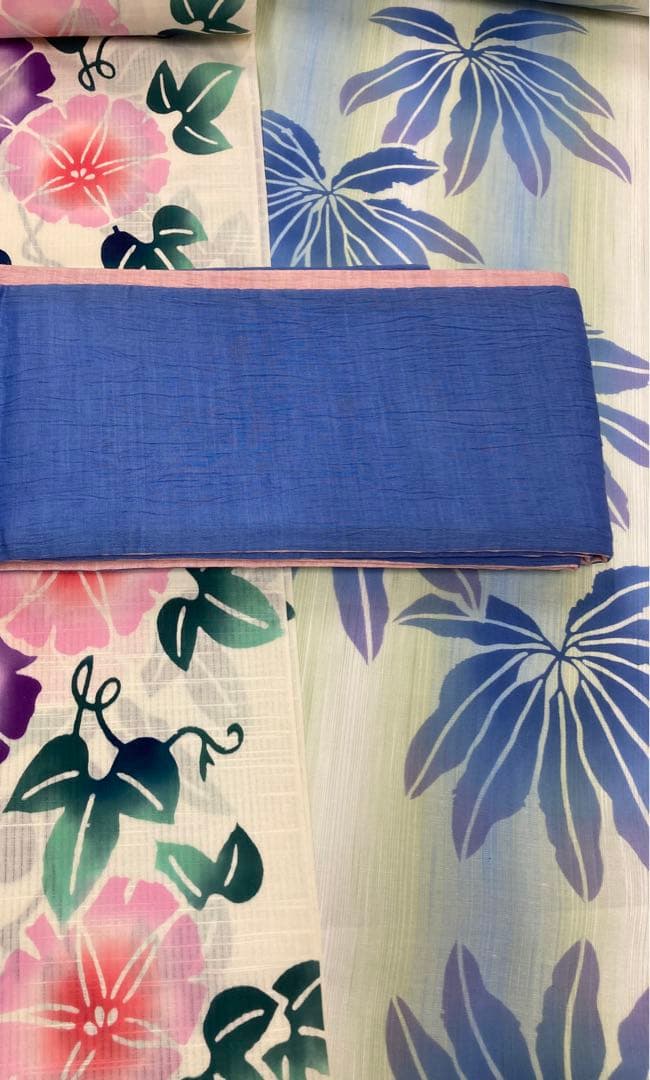 美品の新品未使用　伊勢型紙の浴衣反物　⭐︎写真追加しました