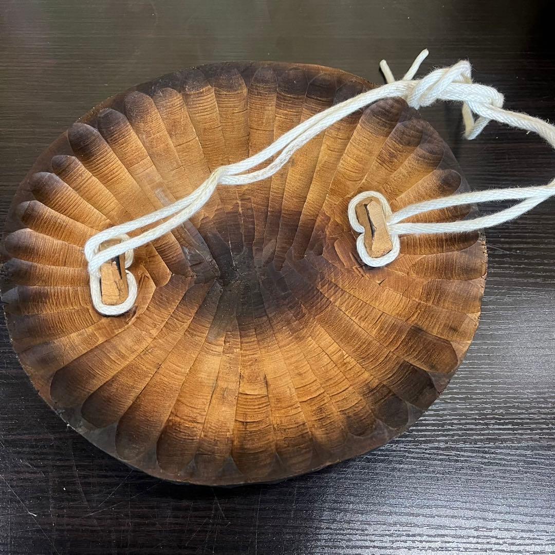 【希少】狸　木彫り 置物　一刀彫　アンティーク　ヴィンテージ　レトロ　縁起物