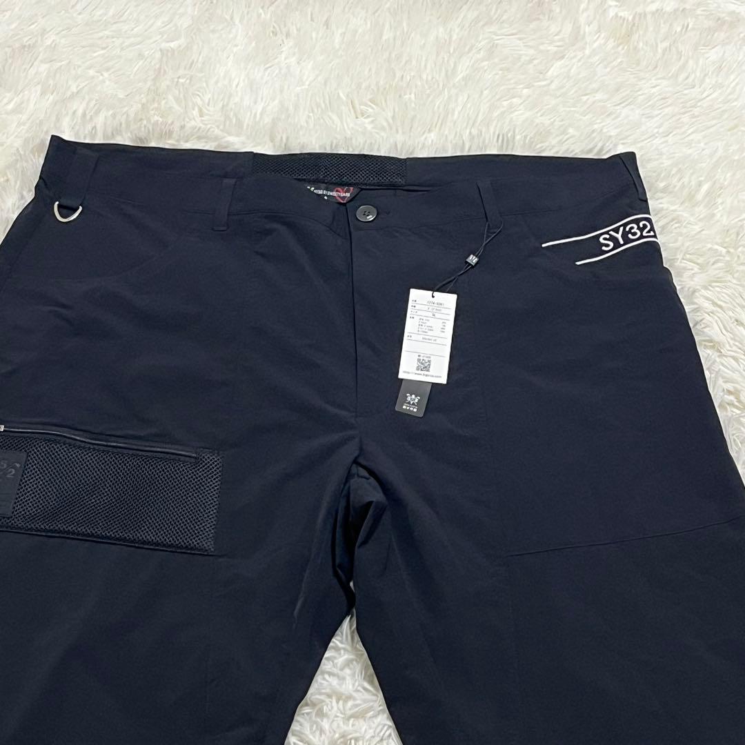 新品タグ付　希少サイズ　SY32 パンツ　ブラック　５Ｌ