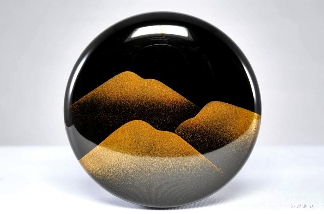 【たかちむ】井筒鳳斉 鷹ヶ峰蒔絵 大棗 立上り雲錦蒔絵 蓋裏光悦垣蒔絵