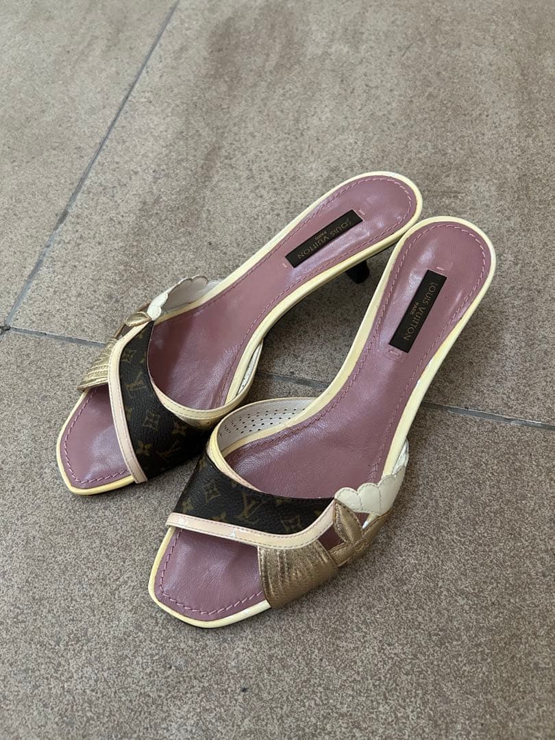 Louis Vuitton ルイ・ヴィトン　ミュール　　 ブラウン/ベージュ