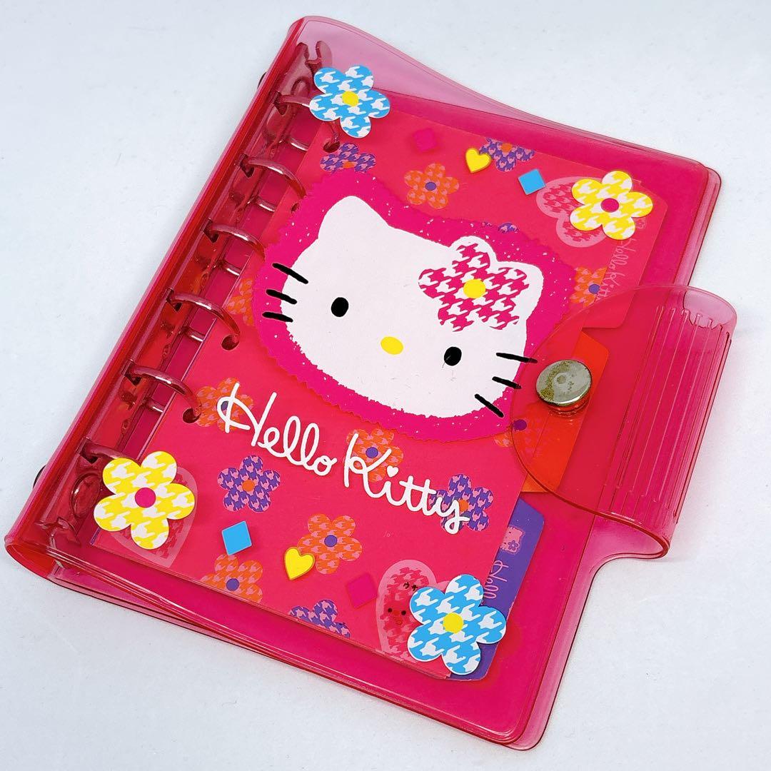 ハローキティ カオハナ 平成レトロ システム手帳 シール 6穴 リングファイル