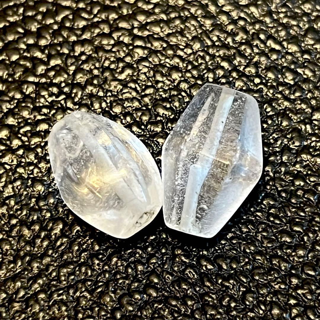 【博物館級】水晶切子玉 古墳出土品 2つセット