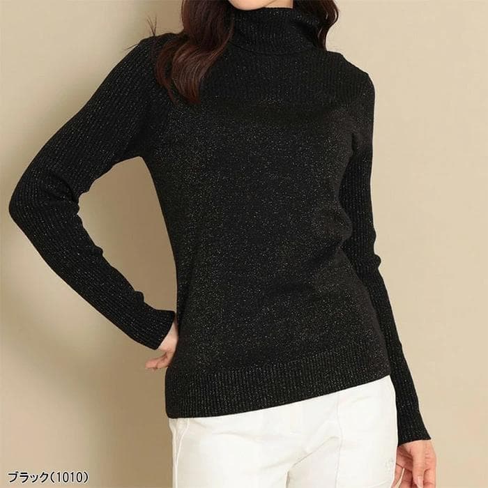 ☆coco☆C23218202　レディースニット　ブラック　Lサイズ