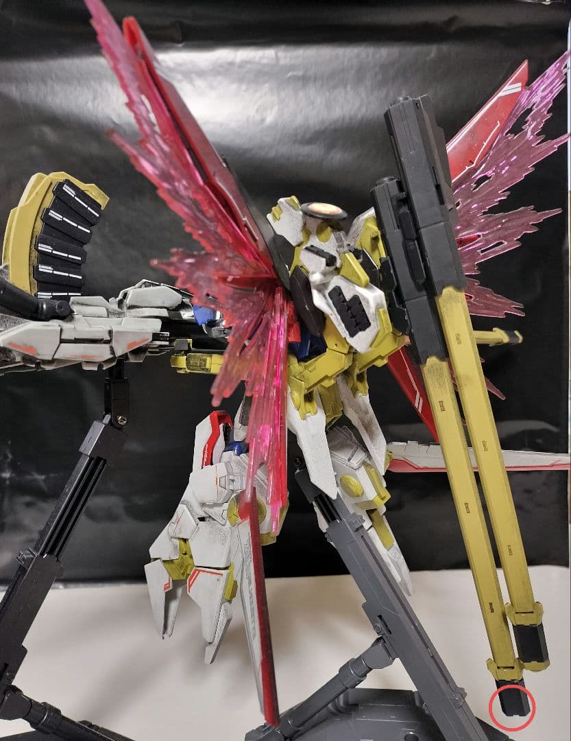 HG 1/144　ディスティニーガンダム　 ゼウスシルエット　ウェザリング完成品