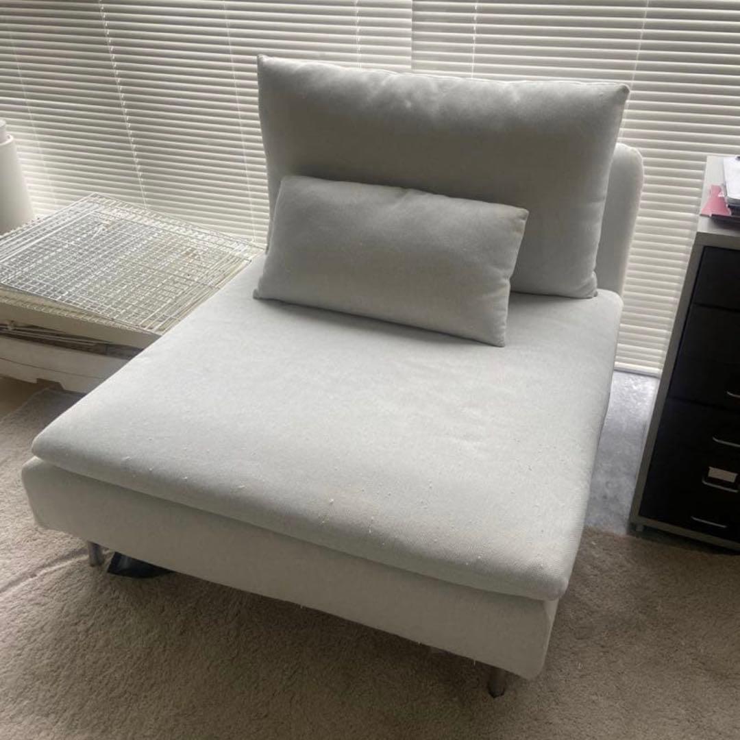 IKEA ソーデルハムン　ホワイト　白　1人用　本体