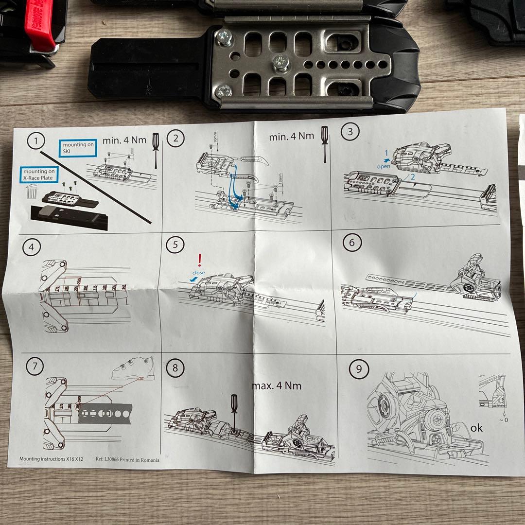 未使用 サロモン X12Lab X70 スキー ビンディング ブルー