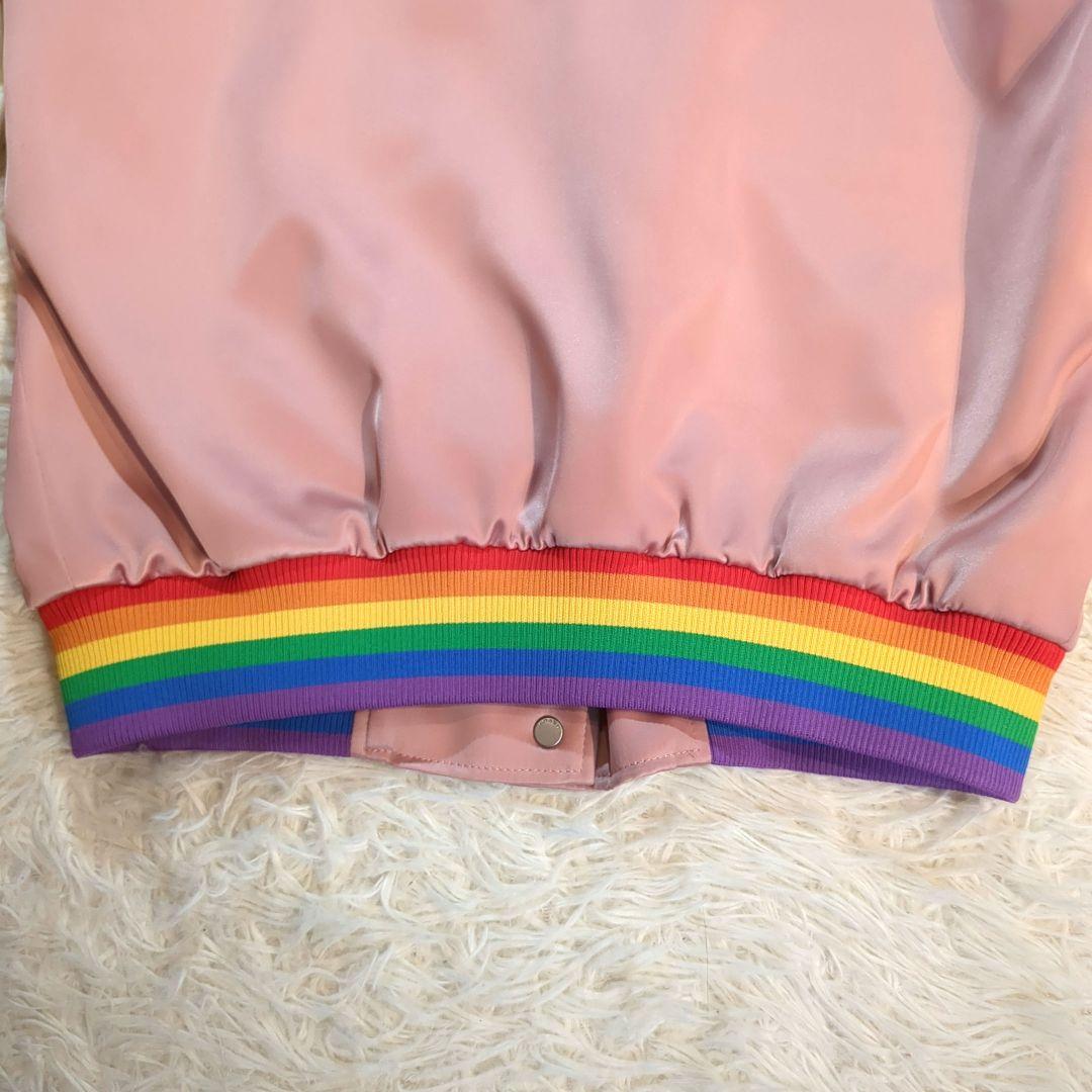 極美品✨️ COACH (S) スカジャン ホースアンドキャリッジ刺繍 ピンク