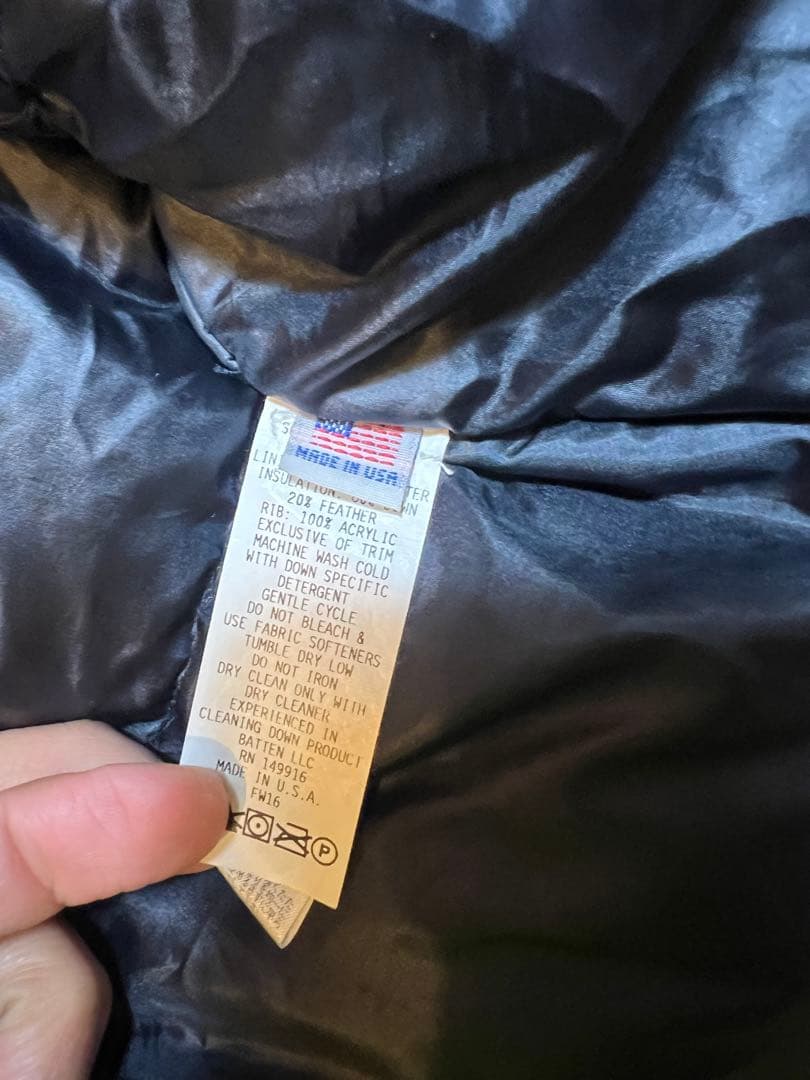 BATTEN WEAR バッテンウエア ダウンジャケット ネイビー