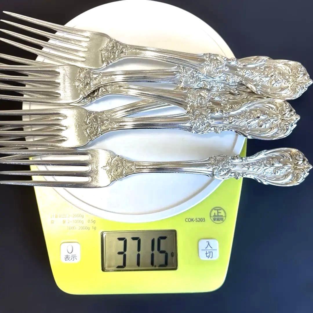 純銀 米国 Reed & Barton スターリングシルバー フォーク 6本希少