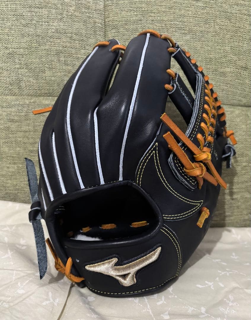 MIZUNO グローバルエリート Order 硬式内野手用グラブ ブラック×タン