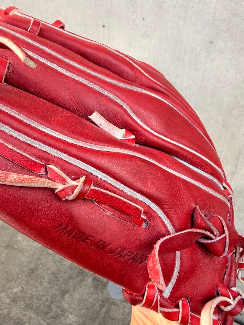 大谷翔平2020年モデル　ASICS GOLD STAGE 硬式グローブ レッド