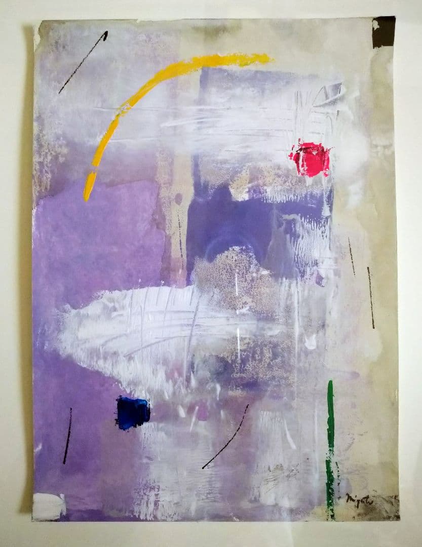 １点もの！アクリル・抽象画 特注品の立体額入り　#現代アー